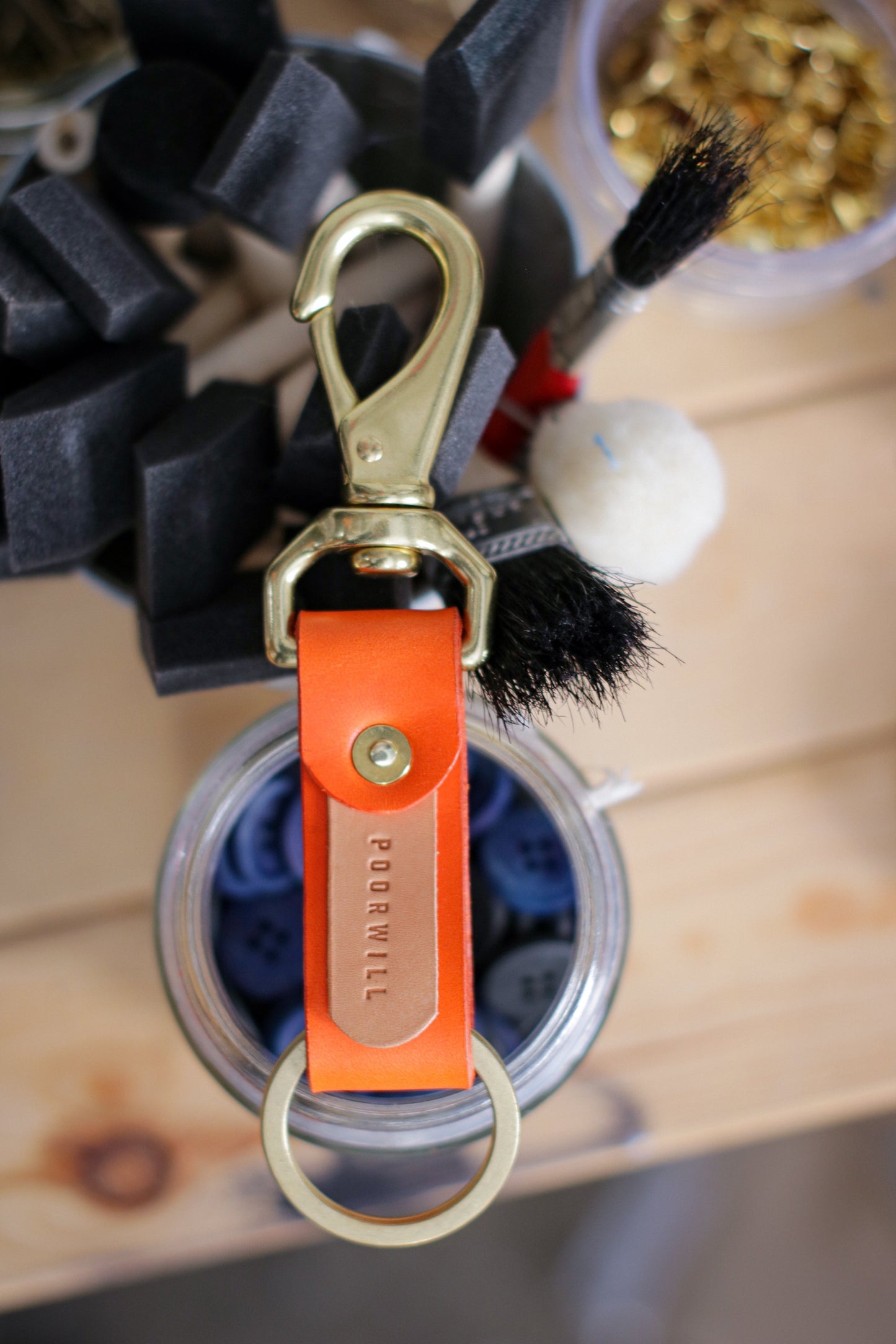 Leather Key Fob | ORANGE-YOU GLAD