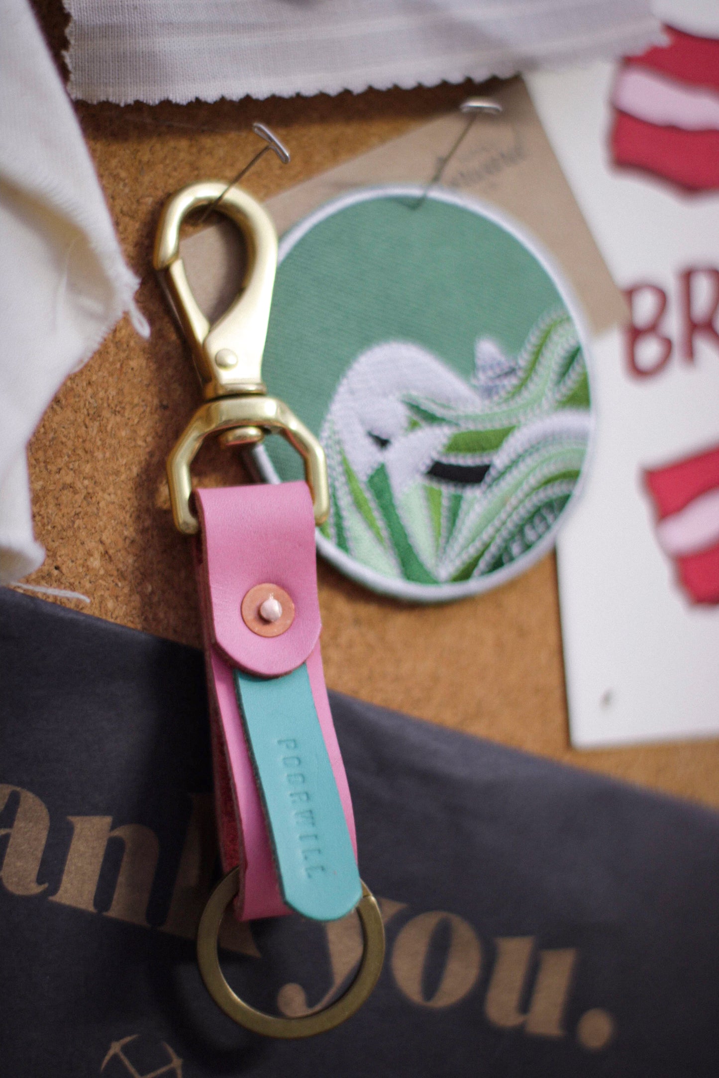 Leather Key Fob | TIKI BAR
