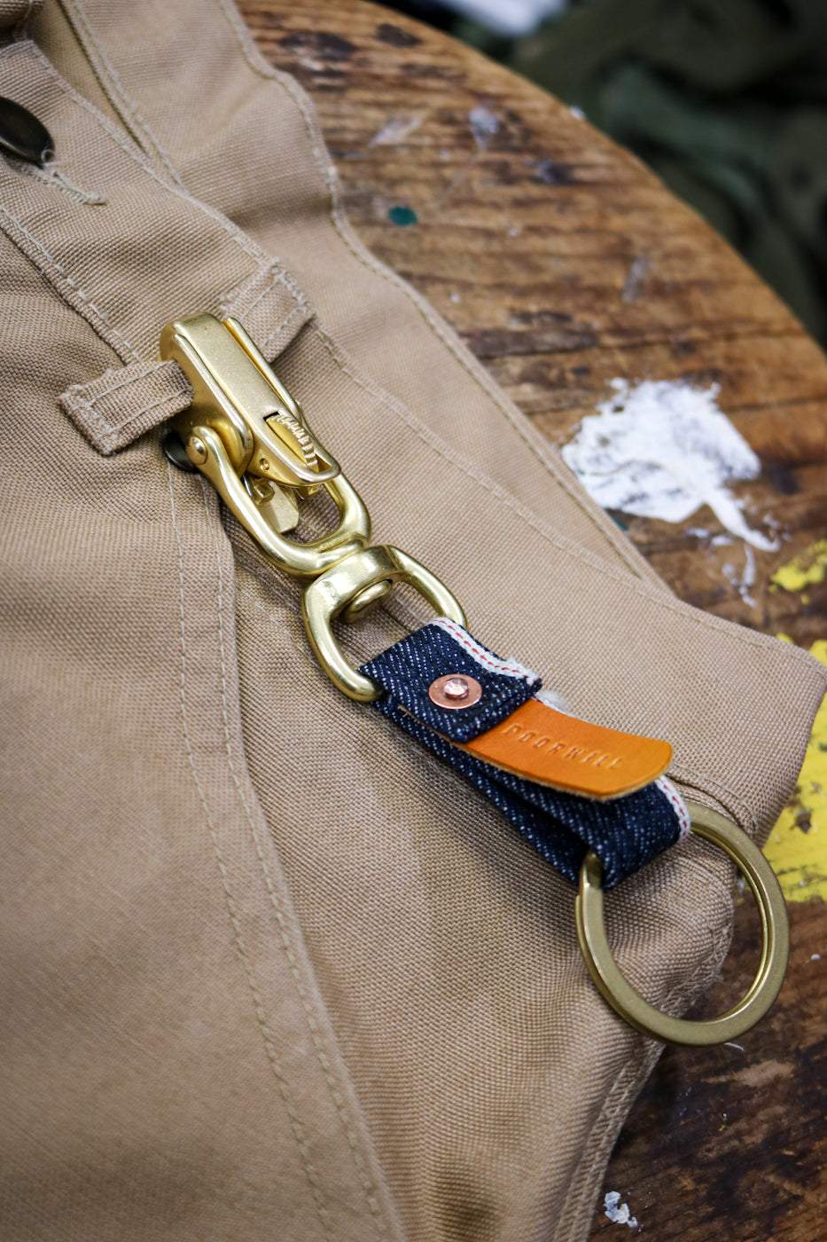 Big Teeth Key Fob | CONE MILLS SELVEDGE DENIM