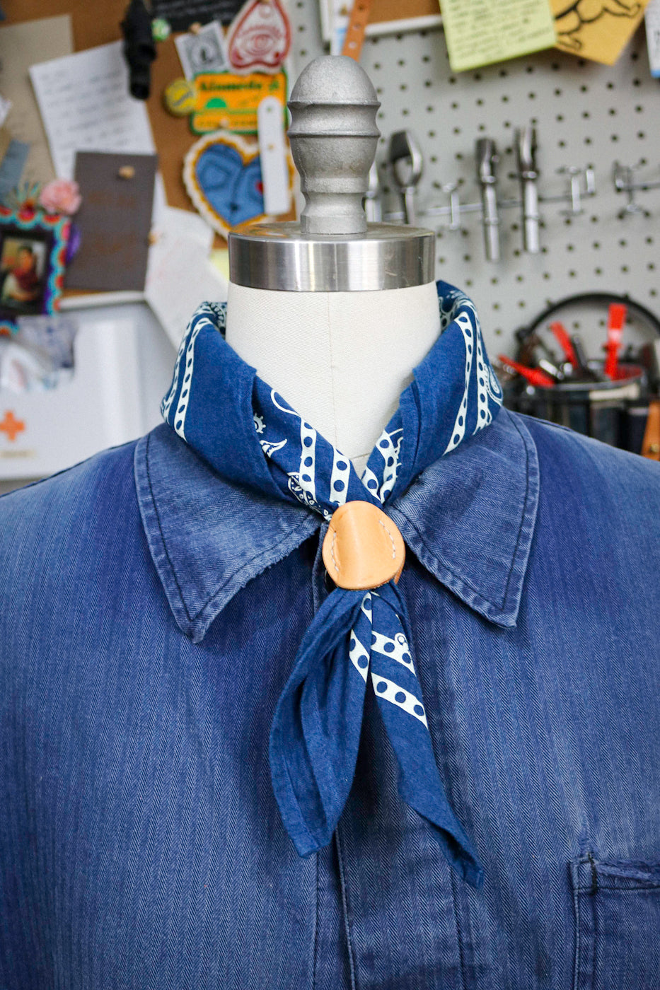 Standard Bandana - MAKERS OF THE WORLD UNITE | INDIGO + OFF-WHITE