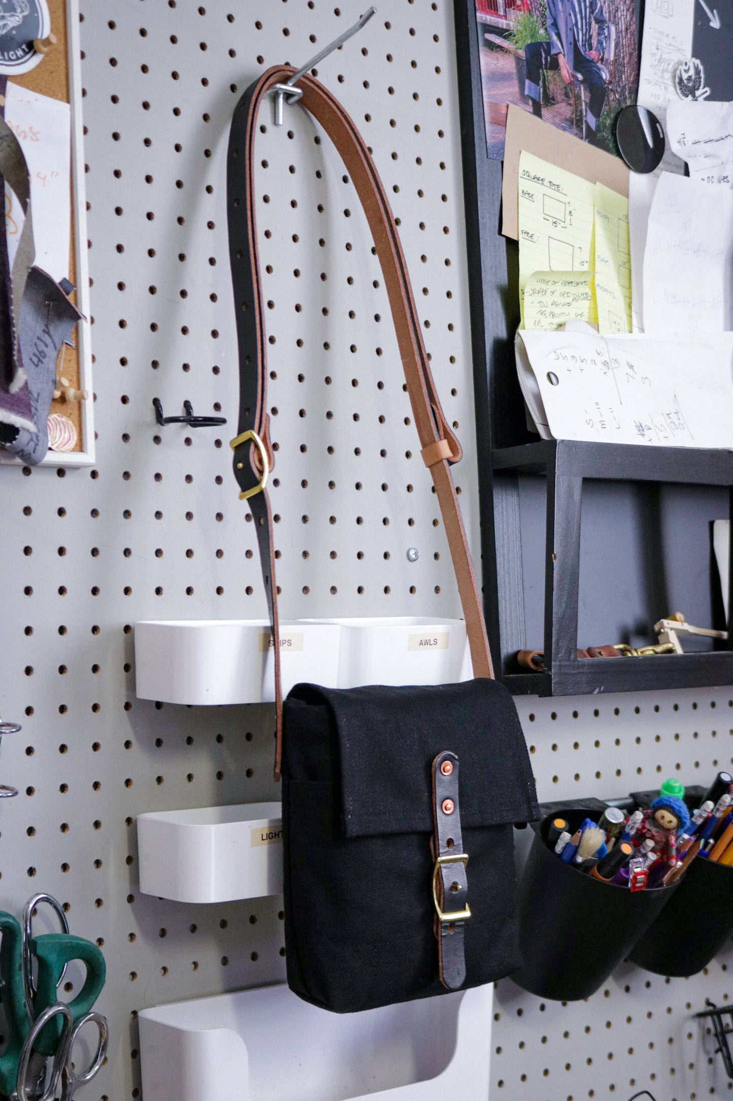 Compact Cross-Body Bag | HELLA BLACK CONE DENIM