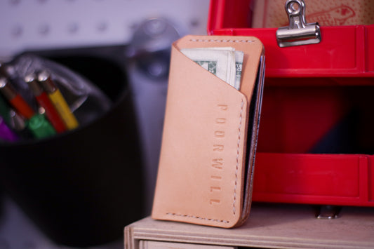 Lil' Leather Wallet | NATURAL or YELLOW or FUCHSIA