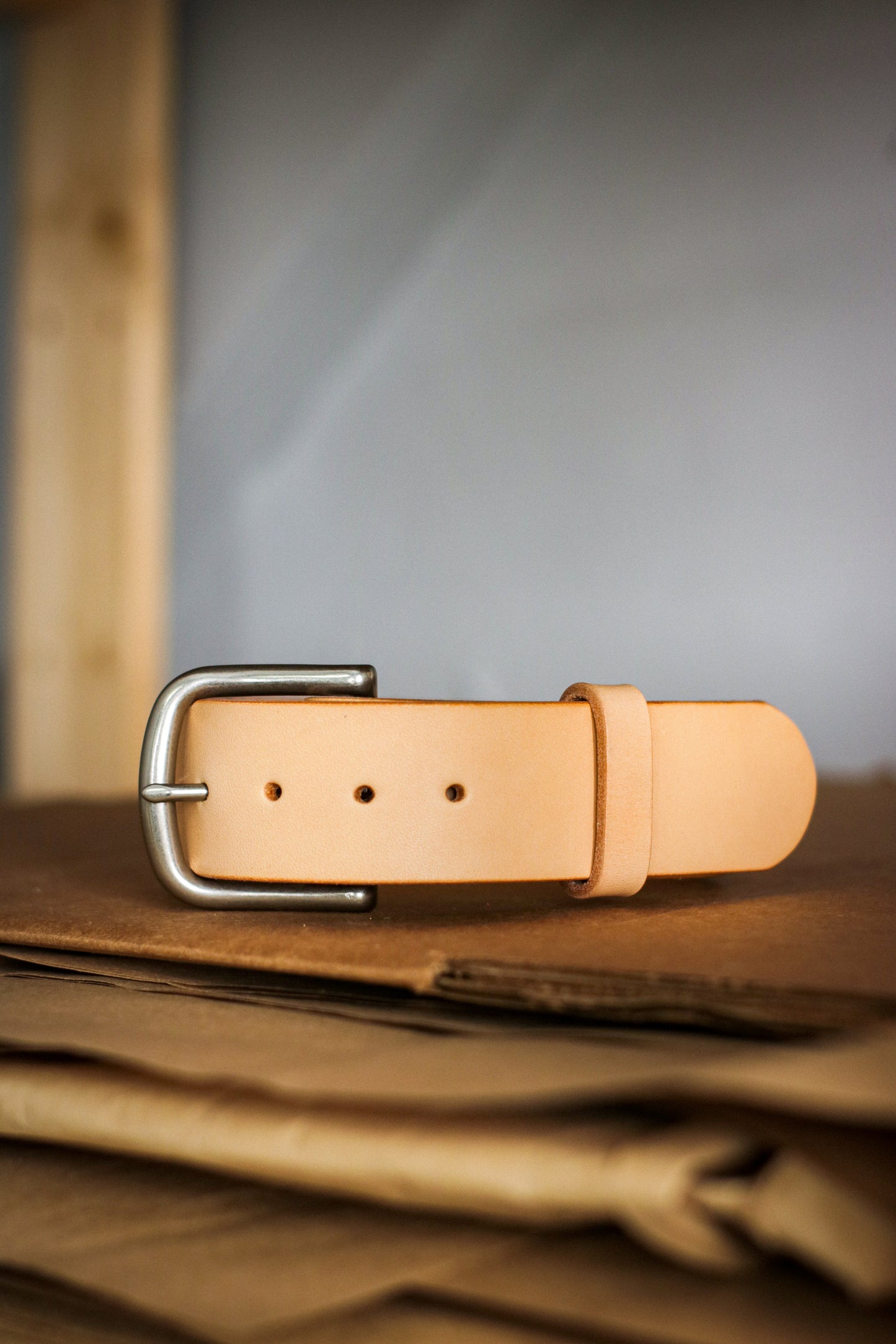 1.5” Leather Belt | Standard - NATURAL VEG-TAN