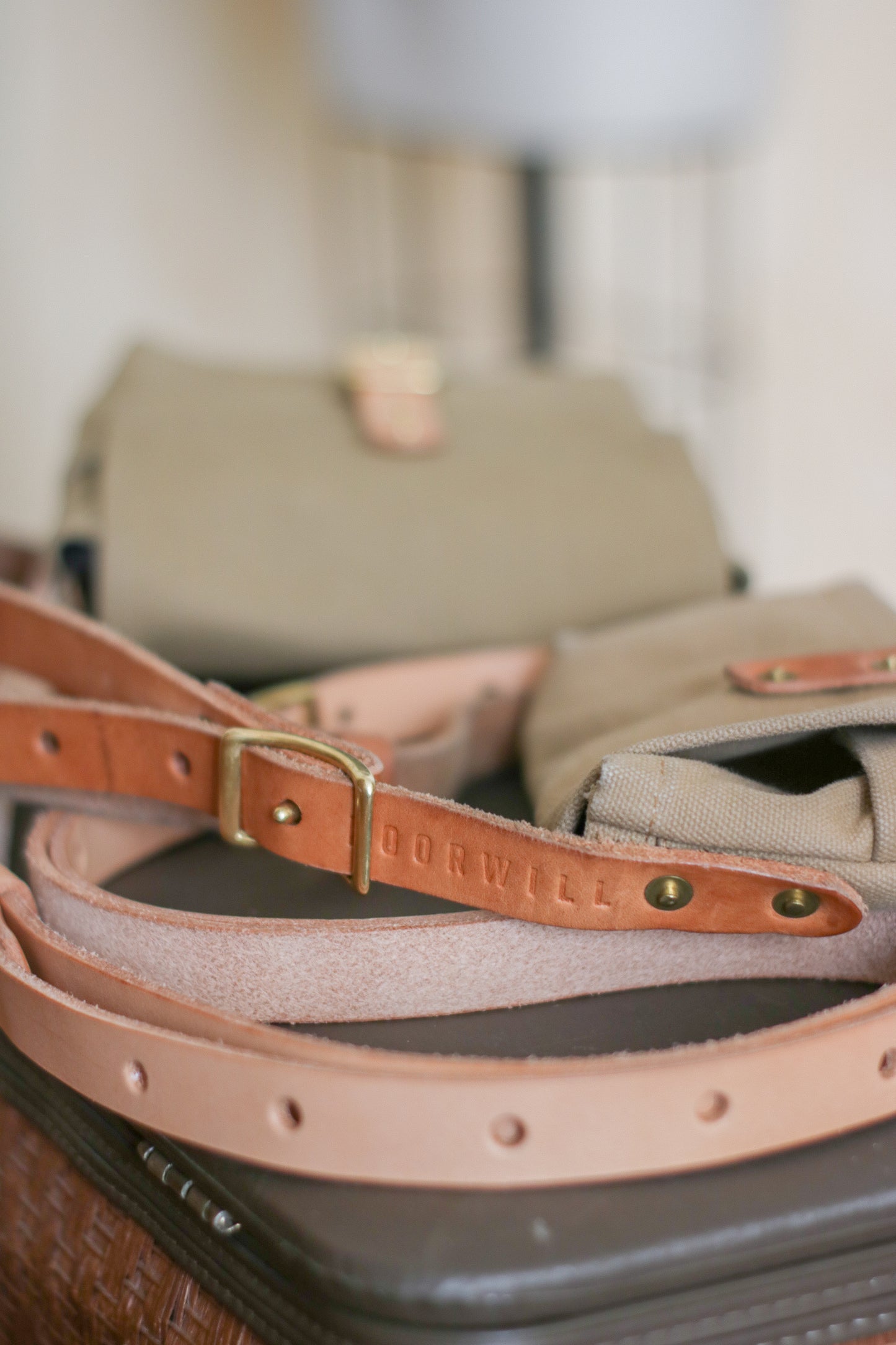 Small Cross Body Bag | HEAVY TAN CANVAS