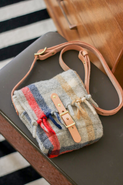 Small Cross Body Bag | PENDLETON WOOL BLANKET W/FRINGE
