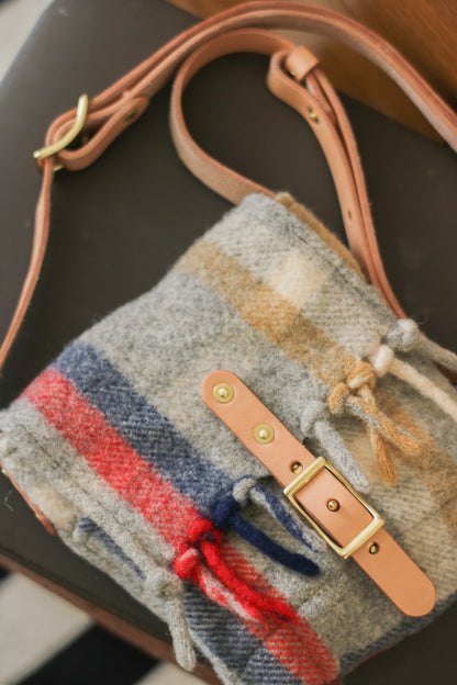 Small Cross Body Bag | PENDLETON WOOL BLANKET W/FRINGE