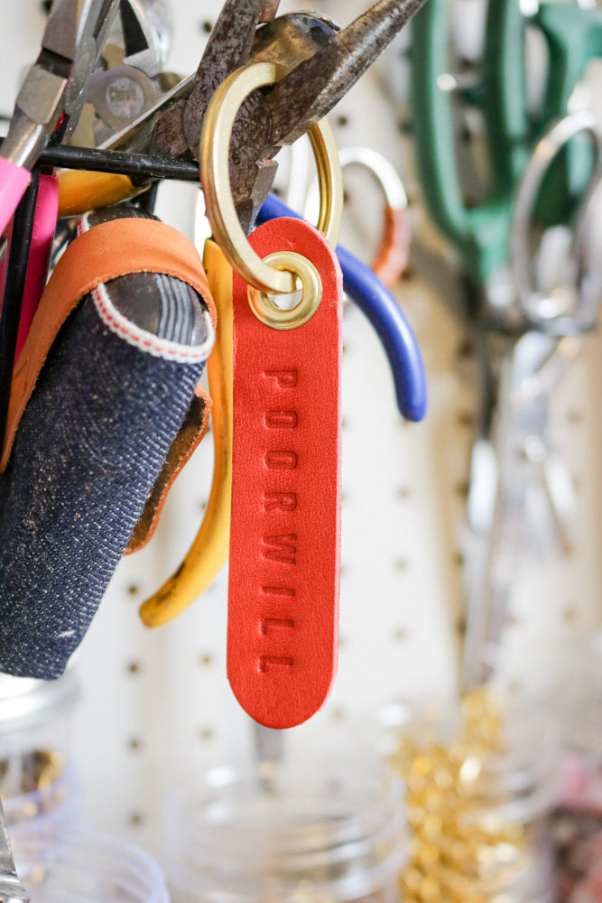Leather Key Tags | in C O L O R S !