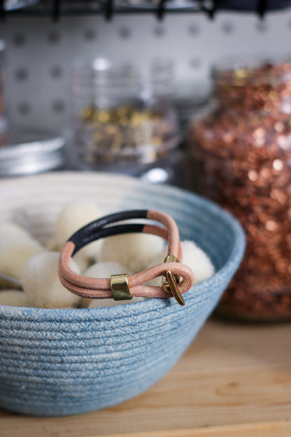 Leather Bracelet | SKINNY DIP - INDIGO or HELLA BLACK