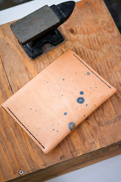 [MISFIT/SAMPLE] Standard Leather Card Pocket | INDIGO MIST