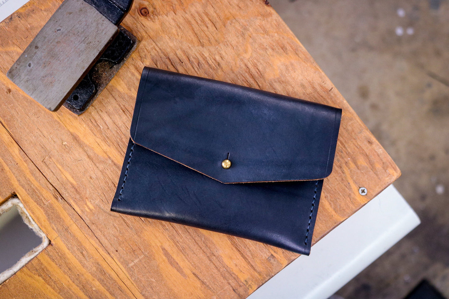 Standard Leather Card Pocket | MIDNIGHT BLACK