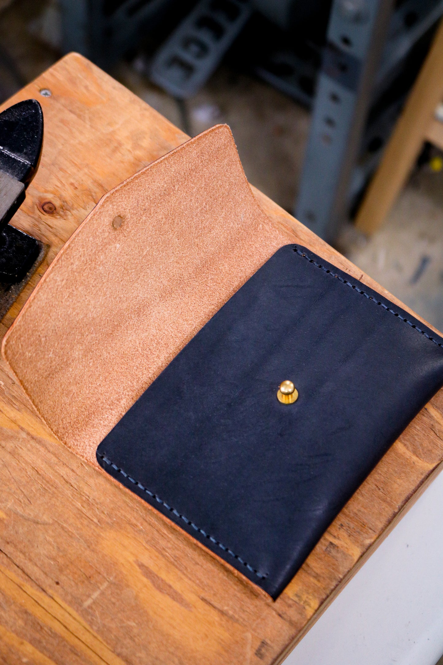 Standard Leather Card Pocket | MIDNIGHT BLACK