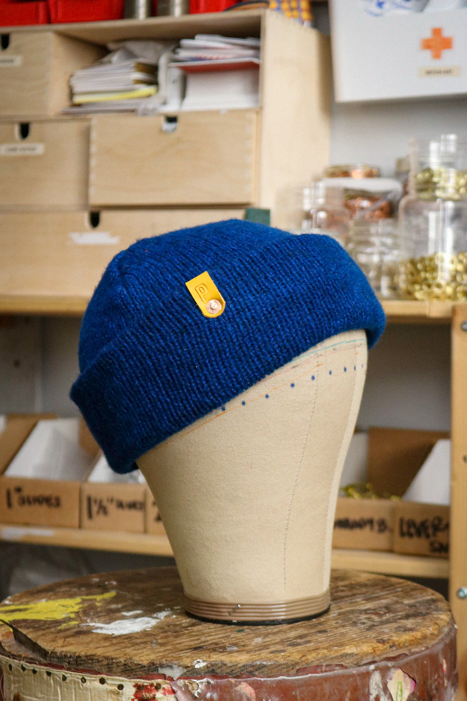 Wool Watch Cap | METALLIC COBALT BLUE