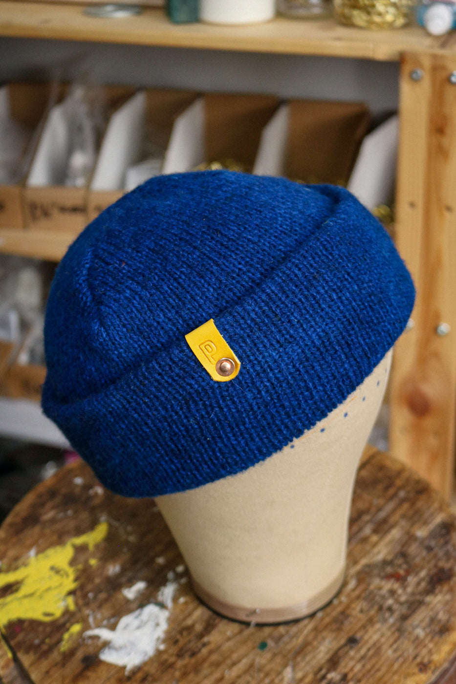 Wool Watch Cap | METALLIC COBALT BLUE