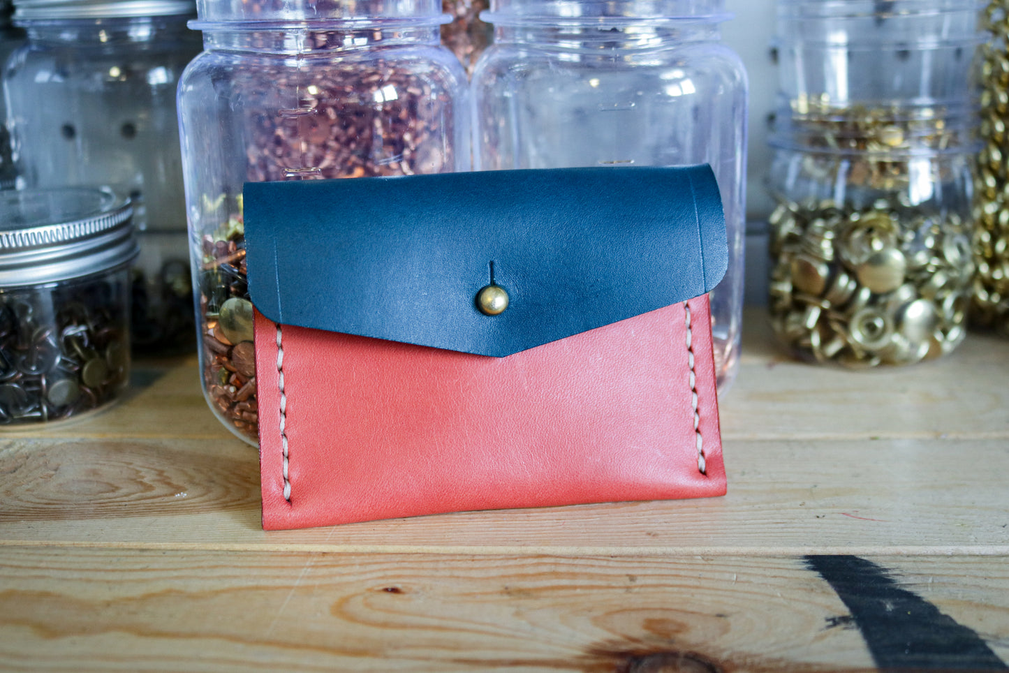 Lil' Leather Card Pocket | Two-Toned *Magic*