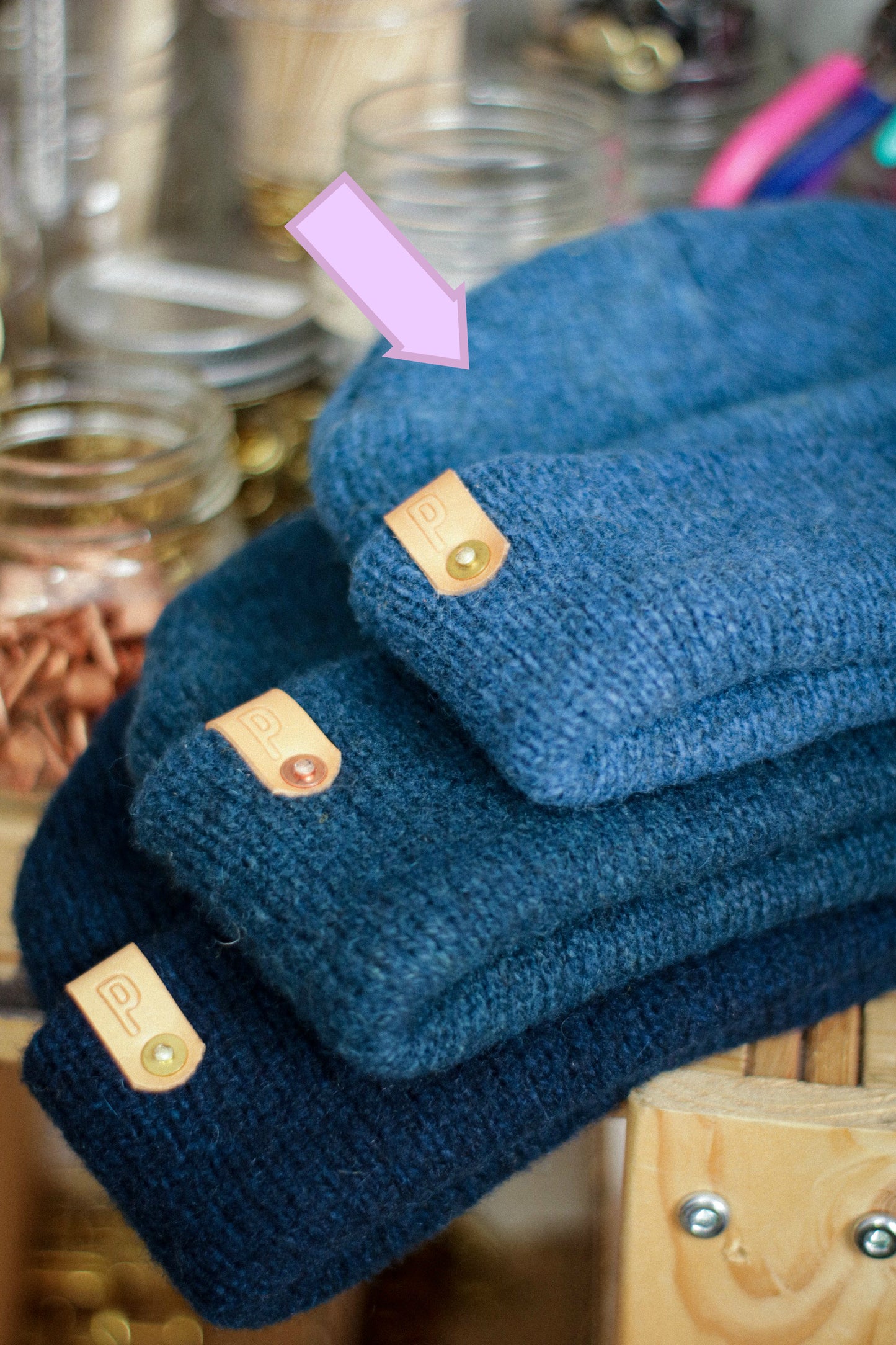 Wool Watch Cap | BABY BLUE INDIGO