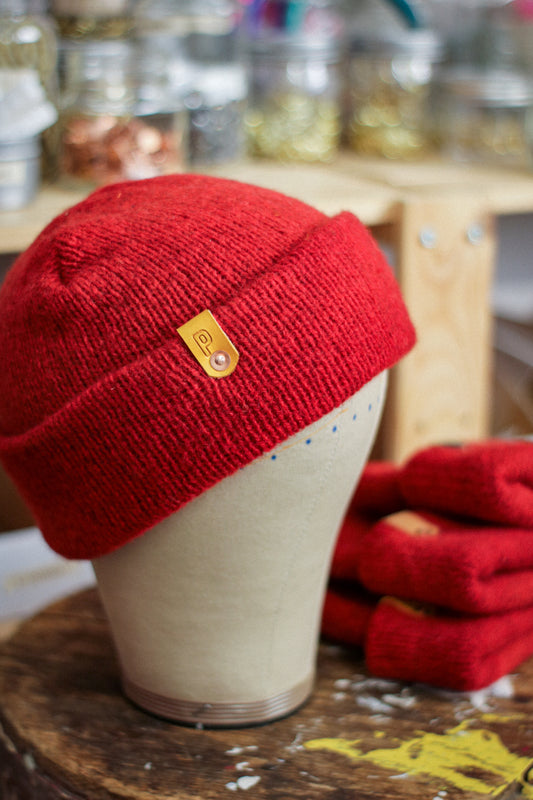 Wool Watch Cap | HELLA RED